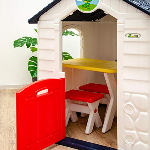 Spielhaus LittleTom Ab 1 Jahr: Gartenhaus Kinder mit Tisch