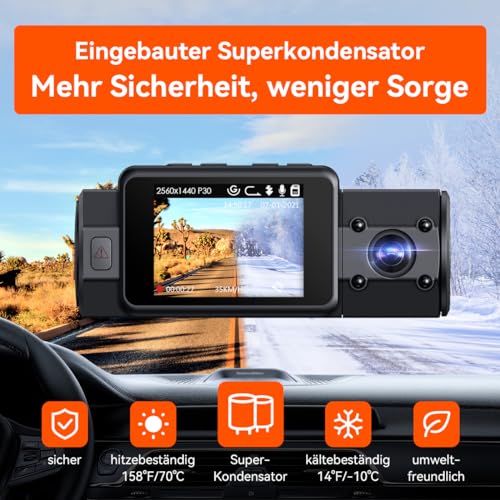 Autokamera VANTRUE N2S 4K Dashcam Auto Dual 1440P