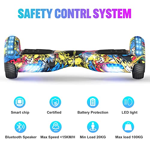 Hoverboard FUNDOT mit Sitz, mit Hoverkart, Go Kart 6,5 Zoll