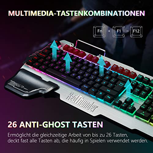 Havit-Gaming-Tastatur RedThunder K900 Halbmechanisch Gaming