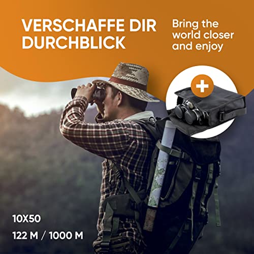 Fernglas 10×50 Adler Focus, für Erwachsene