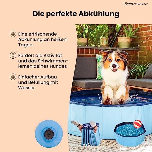 Hundepool Wahre Tierliebe ® Faltbar, ohne Pumpen