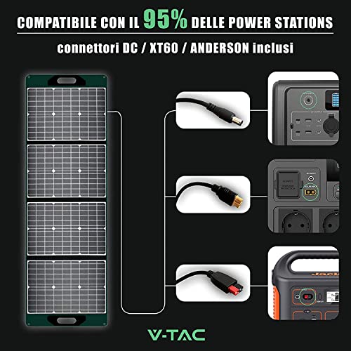 Mobile Solaranlage ZONE LED 120W Faltbares Solarpanel