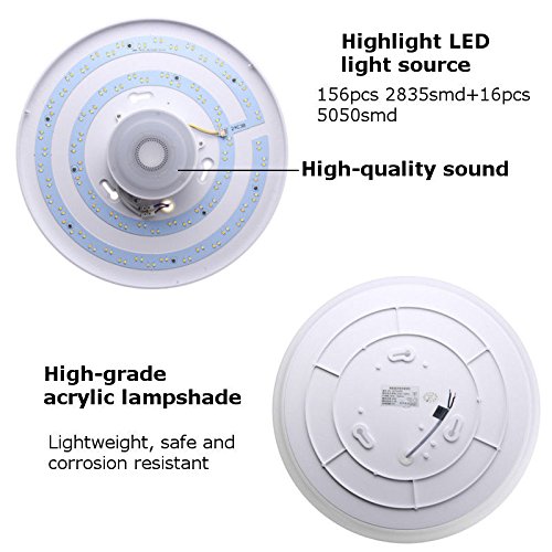 LED-Deckenleuchte mit Lautsprecher Horevo LED Deckenlampen