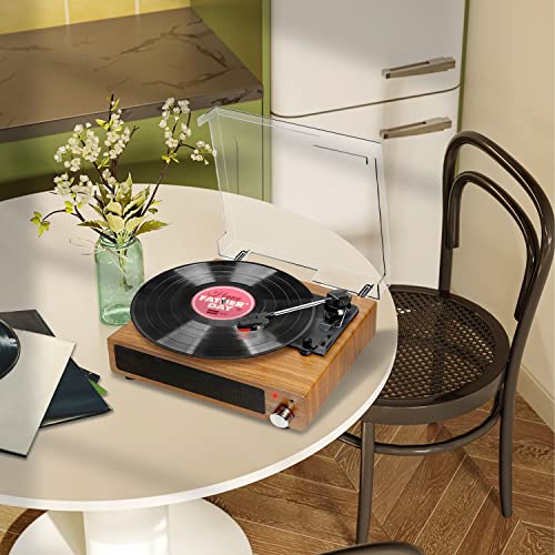 Plattenspieler FYDEE Vinyl Bluetooth Schall Vintage Turntable