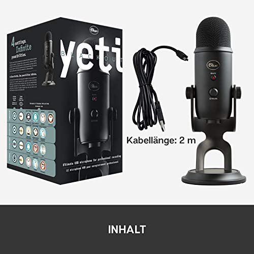 USB-Mikrofon Logitech for Creators Blue Yeti für Aufnahmen