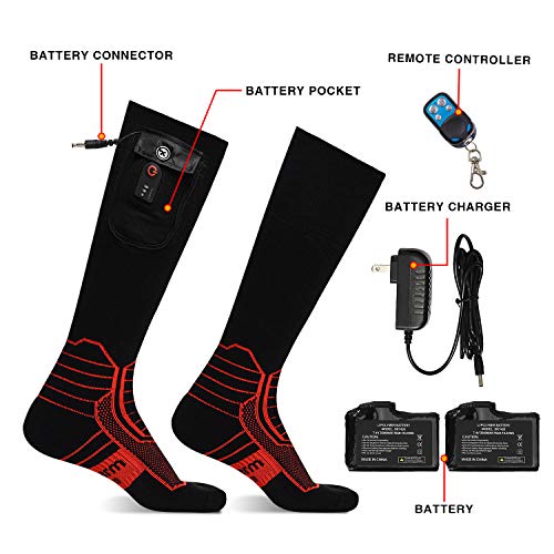 Beheizbare Socken DR. WARM Herren Damen, 7,4V 3000MAH