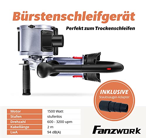 Schleifroller FANZWORK V2 1500 Watt Satiniermaschine