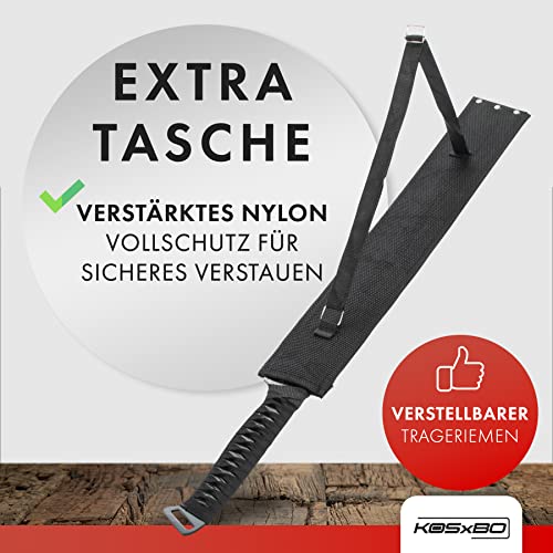 Machete KOSxBO mit roter Klinge Troodon Dinosaurier Edition