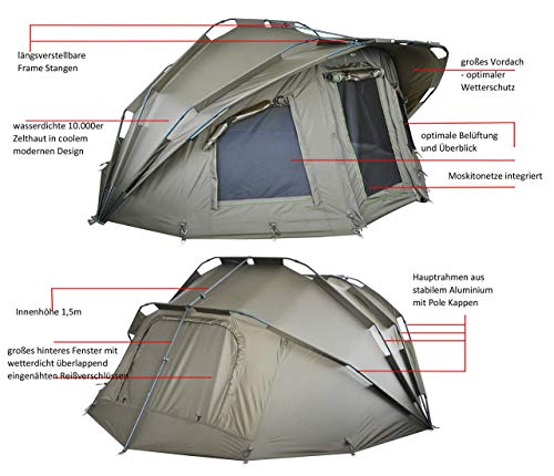 Feldbett mit Zelt MK-Angelsport “Fort Knox 1-2 Personen Zelt