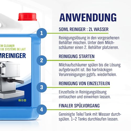 Milchsystemreiniger WoldoClean für Milchaufschäumer