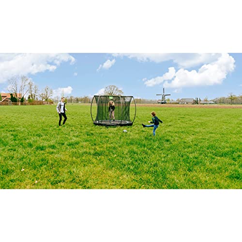 Bodentrampolin EXIT TOYS Black Edition Rundes Inground