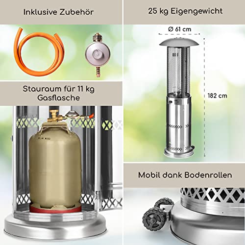 Heizpilz blumfeldt Gas für Terrasse, Garten & Balkon