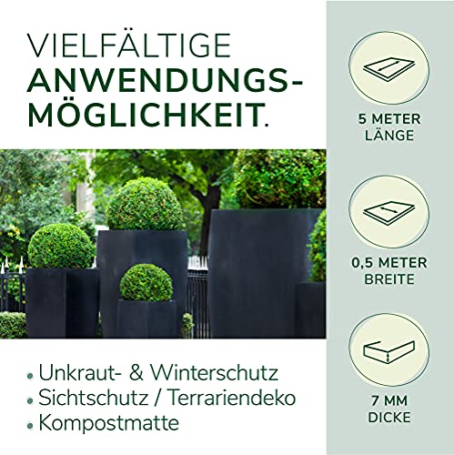 Kokosmatte Natursache Meterware 0,50m x 5m (7mm dick)