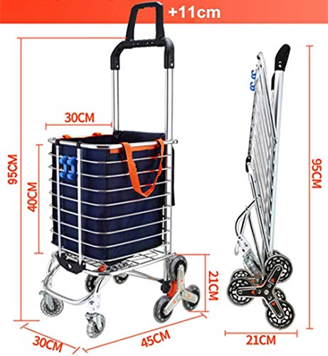 Einkaufstrolley-Treppensteiger Nukdey Einkaufswagen mit Rädern