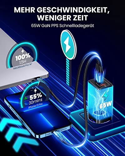 USB-Schnellladegerät Pluggify ???????????? USB C Ladegerät 3-Port