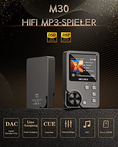 MP3-Player MECHEN M30 Hi Res MP3 Player, DSD FLAC DAC CUE