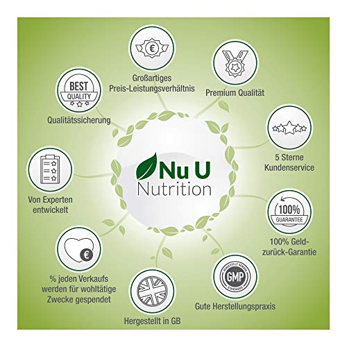 Vitamin K2 Nu U Nutrition MK7 200µg, 365 vegane Tabletten