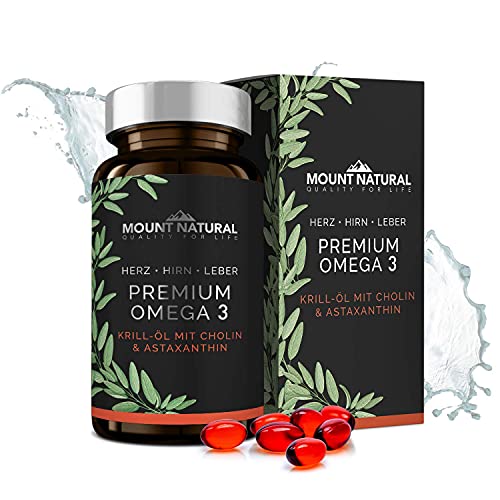 Krillöl Mount Natural, 1180mg mit hochdosiertem Omega-3