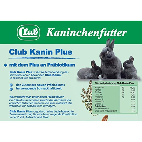 Kaninchenfutter Club Plus, 25 kg