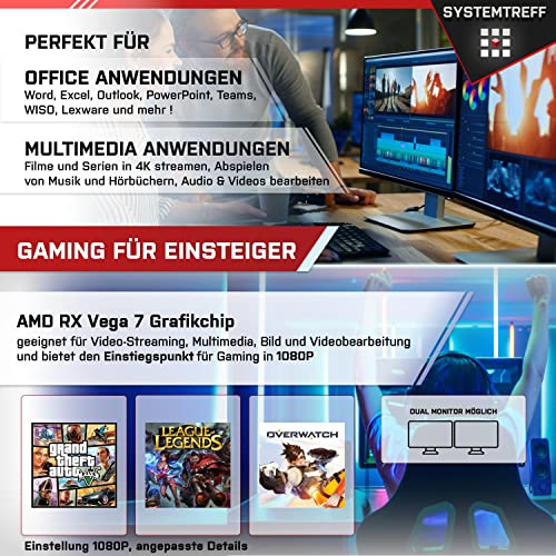 Gaming-PC bis 800 Euro SYSTEMTREFF Basic Gaming PC