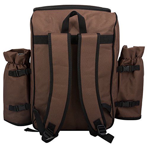 Picknickrucksack anndora 4 Personen mit integrierter Kühltasche