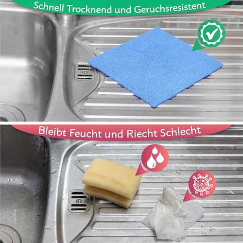 Spültuch Green Dodo Spüllappen 10er Pack – Abwaschlappen Küche