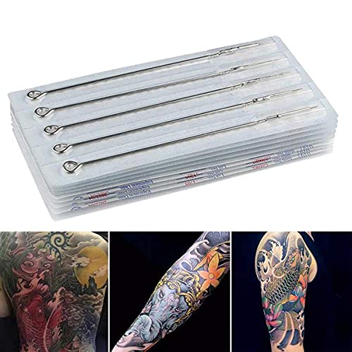 Tattoo-Nadeln Voarge 50 Stück sterile Tattoo Nadeln in 5 Typ, 1RL