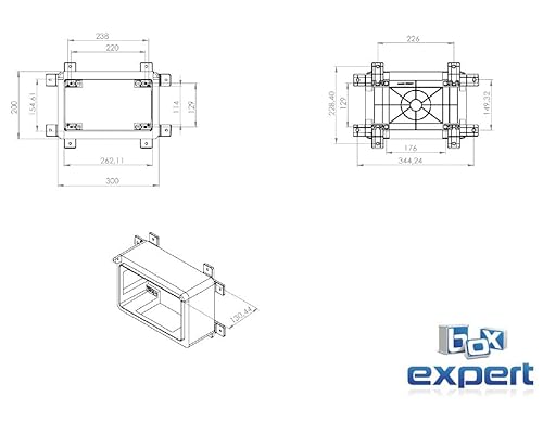 Schaltschrank BOXEXPERT Wandschrank-Gehäuse IP65 Industriegehäuse