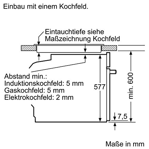 selbstreinigender Backofen Bosch Hausgeräte HBG675BB1 Serie 8