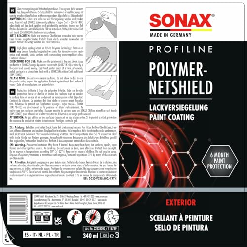 Lackversiegelung SONAX PROFILINE PolymerNetShield (340 ml)