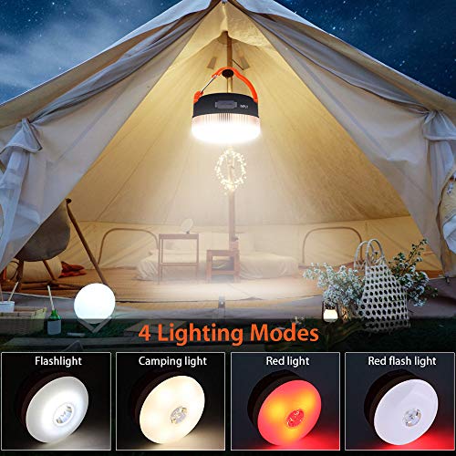 Zeltlampe Karrong Campinglampe LED USB Wiederaufladbare