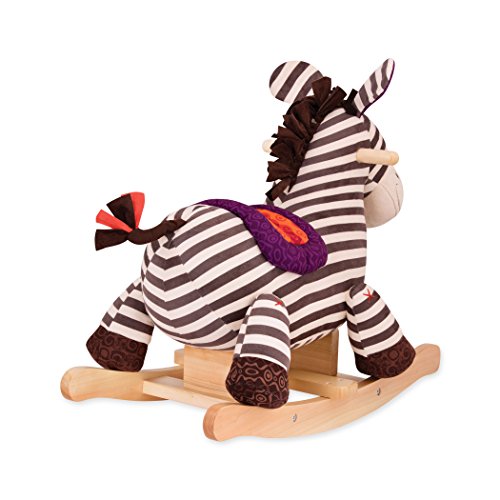 Schaukeltier B. toys Schaukelpferd Zebra gestreift aus weichem