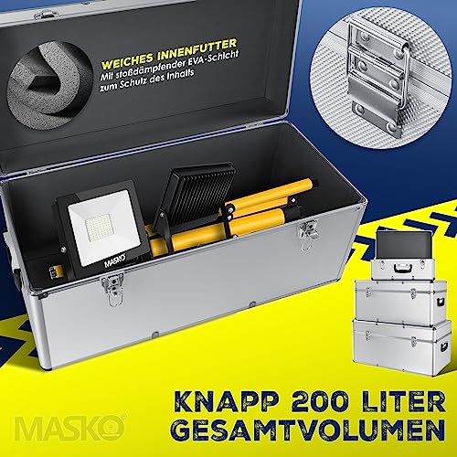 Aluboxen MASKO ® 3er SET Alu Boxen, Alubox, Alukiste