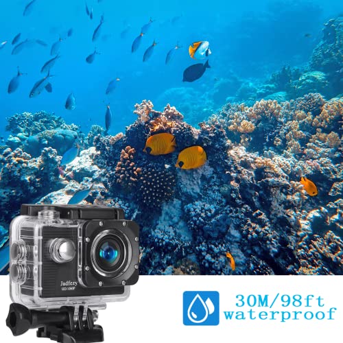 Unterwasserkamera Jadfezy Action Cam FHD 1080P/12MP, wasserdicht