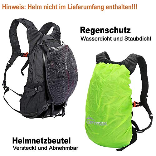 Motorradrucksack toptrek Fahrradrucksack 18L Ultraleicht Fahrrad