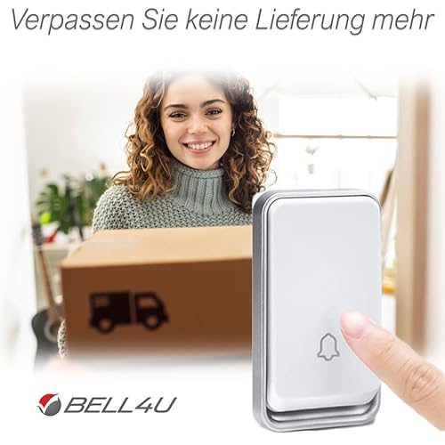 Türklingel-Weiterleitung Bell4U Kabellose Funk Türklingel – Weiss