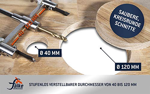 Kreisschneider Falke Werkzeuge Falke FKS-H 120 – Universal für Holz