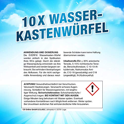 Spülkasten-Entkalker Everfix Wasserkastenwürfel (10 Stück) WC Tabs