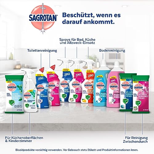 WC-Reiniger Sagrotan Blütenfrische, 2in1 Reinigungsmittel