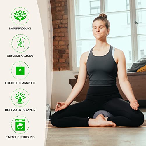 Meditationskissen BACKLAxx ® Yogakissen mit Buchweizenfüllung