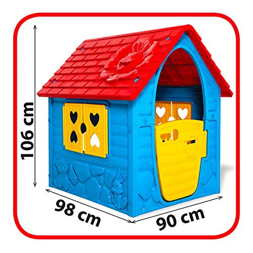 Spielhaus thorberg Kinder blau-gelb-rot (Made in EU) Kinderhaus