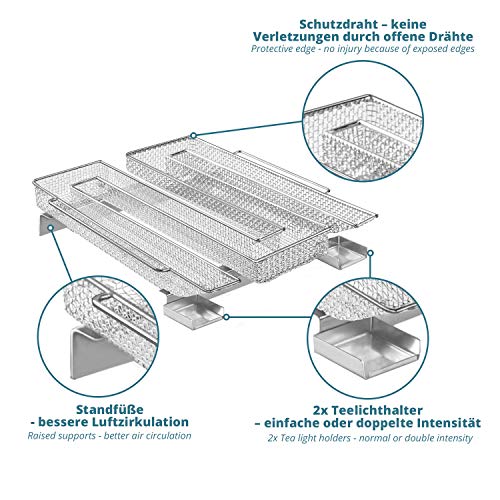 Kaltrauchgenerator smartpeas für Smoker aus Edelstahl