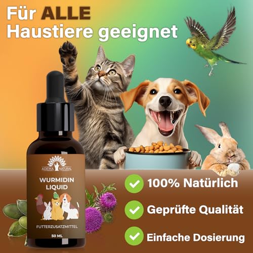 Wurmkur Hund ADEMA NATURAL ® WURMIDIN Liquid, Wurmkur