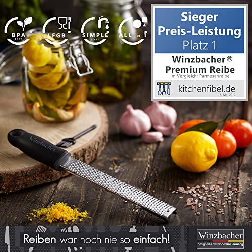 Zester-Reibe Winzbacher ® – Premium Zester Reibe I Parmesanreibe