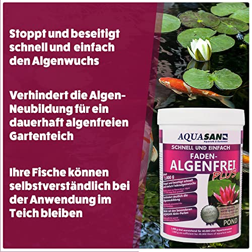 Mittel gegen Fadenalgen AQUASAN Aquaristik & Gartenteich