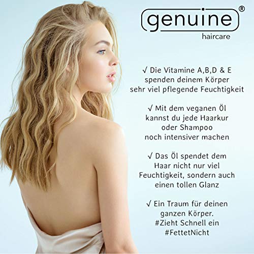 Haaröl genuine haircare Treasure Oil Haut & Haar, kaltgepresst