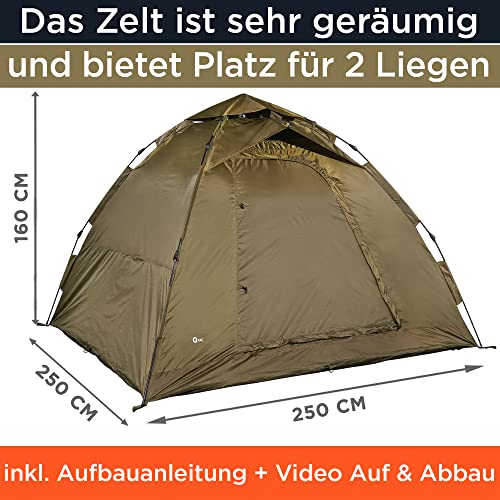 Trekkingzelt Q-Tac Ruck Zuck Bivvy Angelzelt 2m & 3m