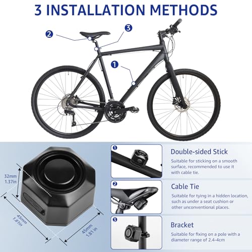 Fahrrad-Diebstahlschutz Cruxer Fahrrad Alarmanlage mit USB