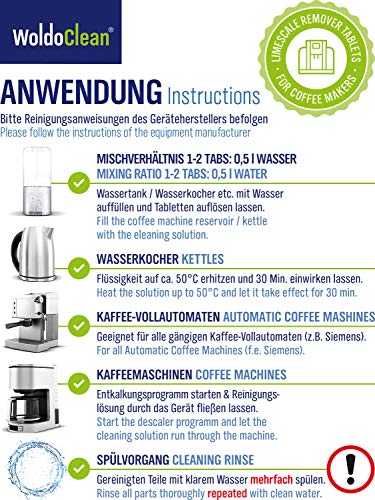 Entkalkungstabletten Kaffeevollautomat WoldoClean